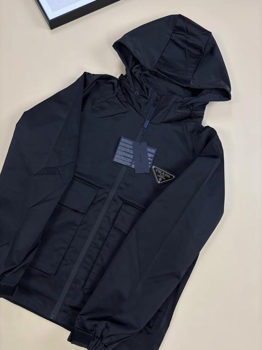 F040702夏季新款时尚休闲透气舒适柔软连帽夹克翻领连帽长袖外套 商品图2