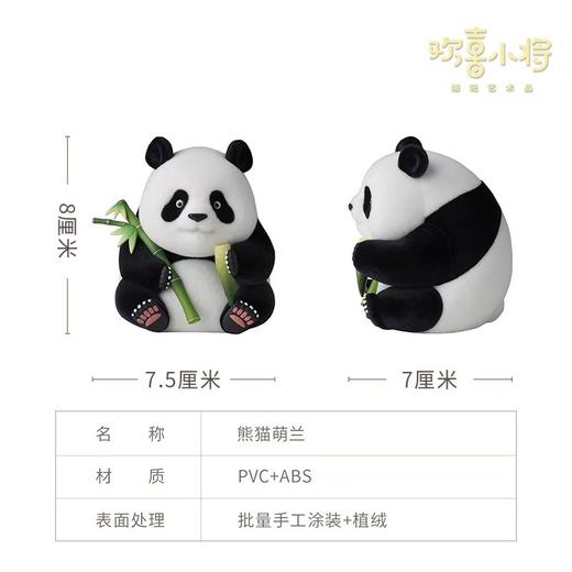 欢喜小将 《熊猫宝宝》花花和叶萌兰 可爱大国宝周边 公仔礼物 植绒手办 商品图6