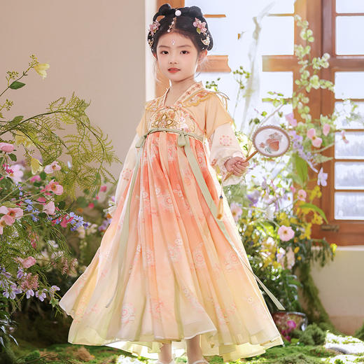 【团购】【花未央】苏城纪女童襦裙汉服SL3347长袖 商品图4