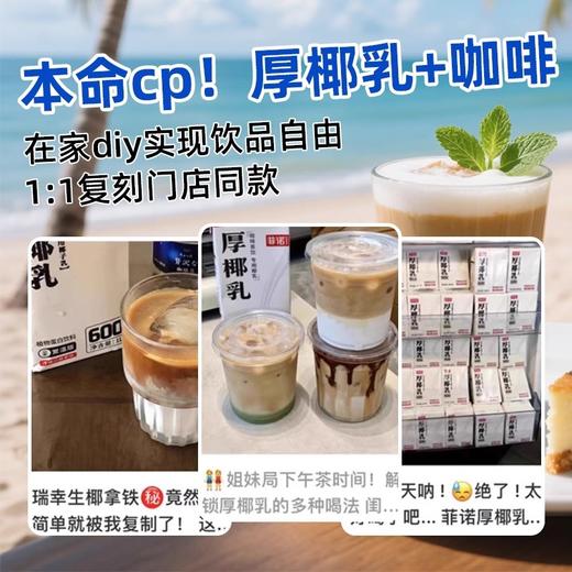 菲诺厚椰乳1l椰奶商用椰浆椰汁椰子汁耶乳奶茶咖啡生椰拿铁专用 商品图2
