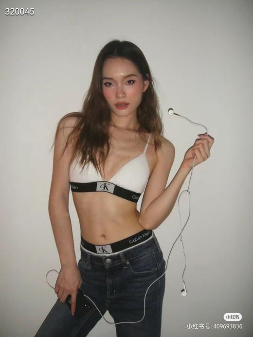 【小方块套装】内衣25春女小方块无钢圈可拆垫三角杯文胸 商品图3