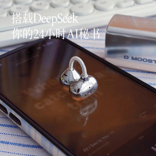 【4.6g超轻盈夹耳式蓝牙耳机 让耳朵自在放松】稳戴不掉 强劲回弹 不易变形 挂绳设计 解放双手 商品图5