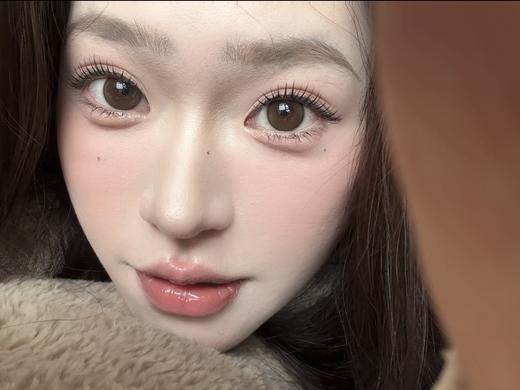 ocean girl  日抛 O-31（奶油格子） 直径14.2mm着色13.4mm 商品图0