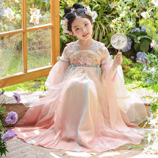 【团购】【锦兔谣】苏城纪女童襦裙汉服HC012长袖 商品图10