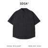 SDSA男装2026新款高贵轻奢极简风口袋拼接短袖衬衫纯色百搭上衣 商品缩略图0