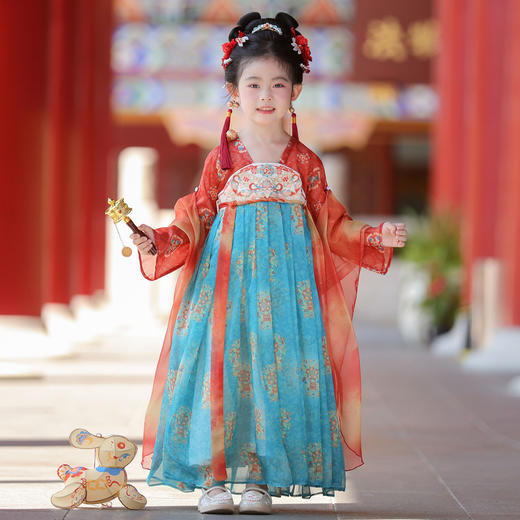 【团购】【琳琅】苏城纪女童襦裙汉服SL3571（长袖） 商品图9