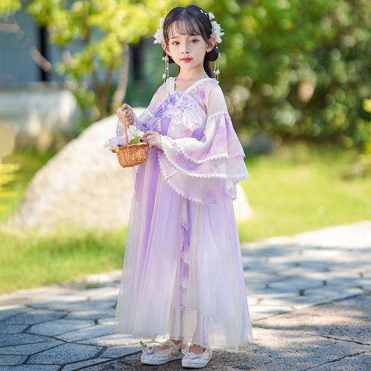 【团购】【云梦】苏城纪女童襦裙汉服SL3229（长袖） 商品图7