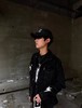 F040711春夏季新款做旧复古街头涂鸦背后梵文字母水洗牛仔外套 商品缩略图10