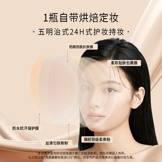 Dewy Lab淂意得意超贴瓶粉底液遮瑕控油持久不脱妆 商品图1