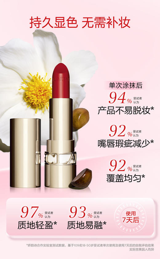 3666057117190 娇韵诗CLARINS 娇韵诗轻盈润泽缎光唇膏持久立体显色不宜脱妆均匀保湿缎泽口红#777【3.5g】 商品图2