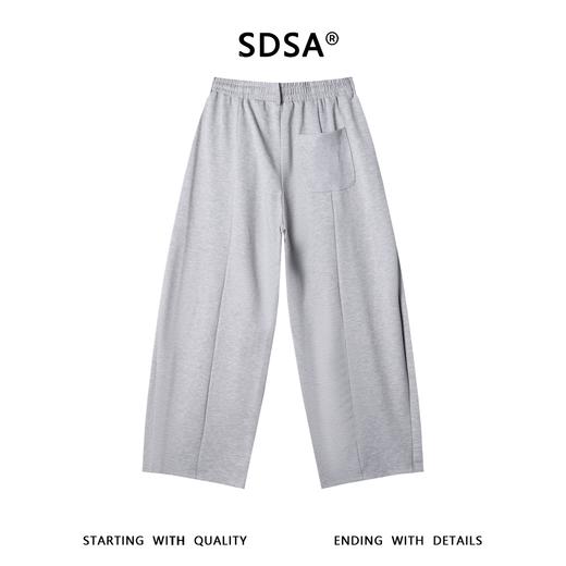 SDSA男装2026新款高贵轻奢简约纯色褶皱抽绳松紧休闲裤百搭简约 商品图4