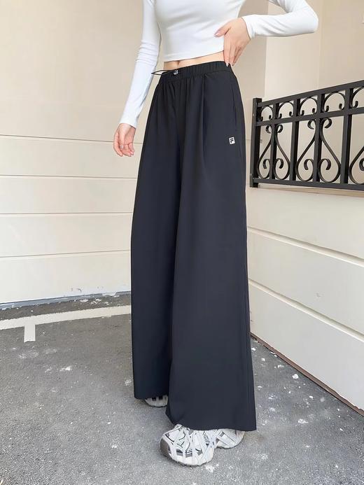 F040706春季新款健身运动休闲简约百搭宽松女士梭织阔腿裤长裤 商品图10