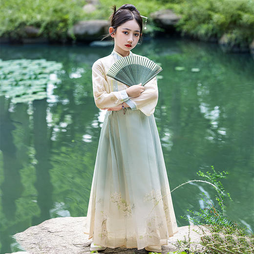 【团购】【繁花】苏城纪女童马面裙汉服SL2888（长袖套装） 商品图8
