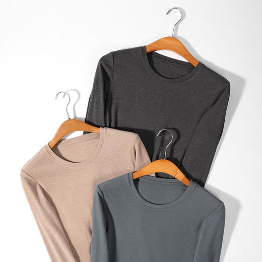 【特价】【套装】柒牌保暖套装男士保暖内衣打底衣高弹舒适圆领双面磨毛秋衣秋裤 119F72140 商品图6