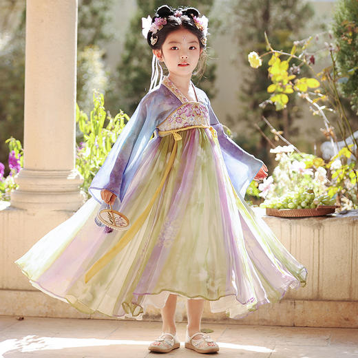 【团购】【锦城】苏城纪女童襦裙汉服SL3336长袖 商品图4