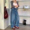【秒杀】2026春季新款宽松阔腿裤高腰九分弯刀裤 商品缩略图2