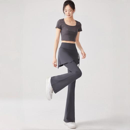 微喇假两件瑜伽裤休闲裤 ，假胯宽、腿不直全遮挡，穿上有腰有臀身材都变好看 商品图3