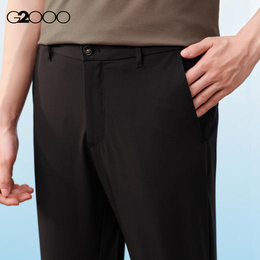 G2000男装SS26商场新款【多面弹】时尚百搭修身锥形休闲裤61167017 商品图2