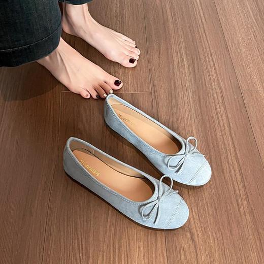 【秒杀】羊皮版~法式芭蕾舞平底单鞋女2026新款绝美浅口豆豆瓢鞋大码女鞋 商品图4