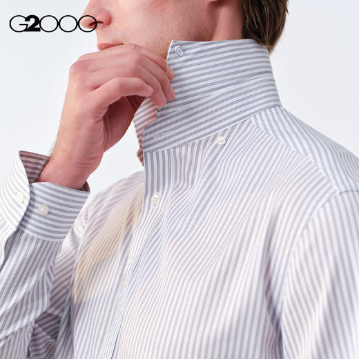 G2000男装SS26商场新款【纯棉/抗皱免烫】商务通勤修身长袖衬衫61120293 商品图2