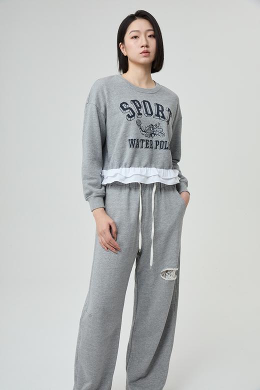 水淼2026新款微香蕉休闲柔软针织纯棉休闲裤2013 商品图1