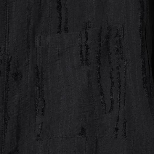 SDSA男装2026新款高贵轻奢新中式磨毛提花立领短袖衬衫百搭时尚 商品图3