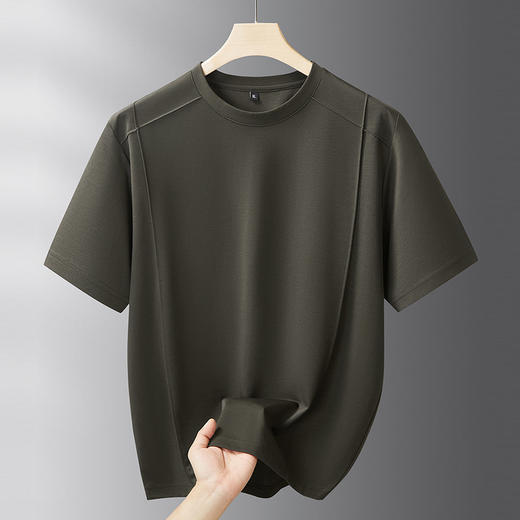 【DPF】大依优型大码男装夏季圆领短袖T恤棉质百搭休闲纯色短袖上衣 商品图1