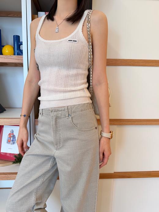 缪缪 最新款徽标字母背心 商品图3