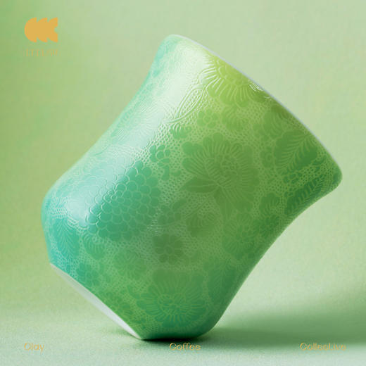 CCCLAY "工"系列 扒花新工艺 薄荷蕾丝 ccc咖啡杯 陶瓷咖啡品鉴杯竞赛杯 手工陶瓷 商品图0