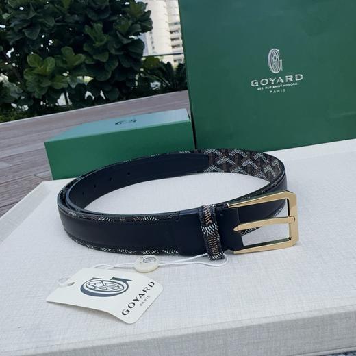 戈雅 3.0CM/2.0CM新款精品纯铜扣腰带 商品图2