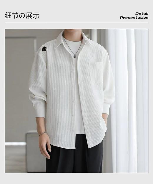 F040727春夏季新款简单大方柔软亲肤简约时尚运动休闲衬衫上衣 商品图6