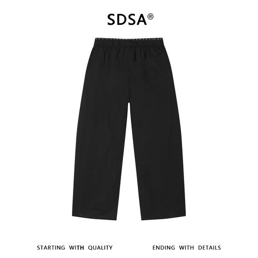 SDSA男装2026新款高贵轻奢休闲慵懒风撞色抽绳松紧休闲裤百搭时尚 商品图1