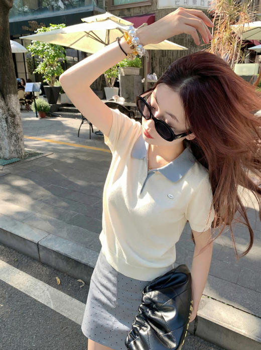 <曾小咸推荐>4.8现货秒杀 ！微信超特价！韩系翻领撞色针织衫 日常149.99 立减90 秒杀59.99！！ 商品图8