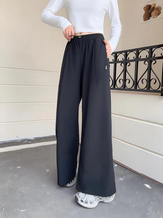 F040706春季新款健身运动休闲简约百搭宽松女士梭织阔腿裤长裤 商品图14