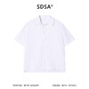 SDSA男装2026新款高贵轻奢日系纯色纽扣翻领短袖衬衫百搭休闲上衣 商品缩略图0
