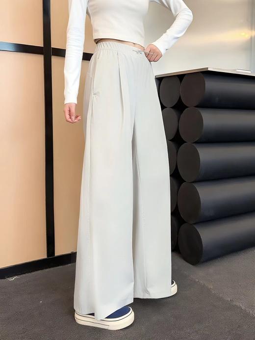 F040706春季新款健身运动休闲简约百搭宽松女士梭织阔腿裤长裤 商品图7