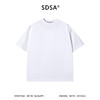 SDSA男装2026新款轻奢韩系简约圆领短袖T恤后背纽扣装饰设计百搭 商品缩略图0