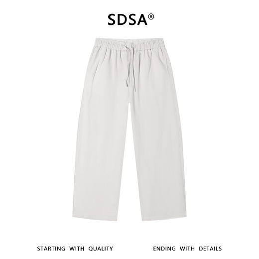 SDSA男装2026新款高贵轻奢休闲慵懒风撞色抽绳松紧休闲裤百搭时尚 商品图0