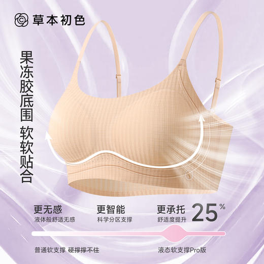 【两件装】草本初色轻塑型10A级抗菌少女背心内衣 细肩带 青少年款 M-XXL码 肤色/白色/粉色 2624款 商品图2