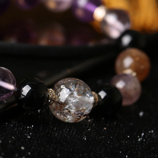 【祈愿吉品】紫幽灵多宝手链精致水晶女生 商品图3