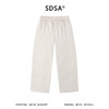 SDSA男装2026新款高贵轻奢简约纯色亚麻休闲裤百搭透气舒适裤子 商品缩略图0