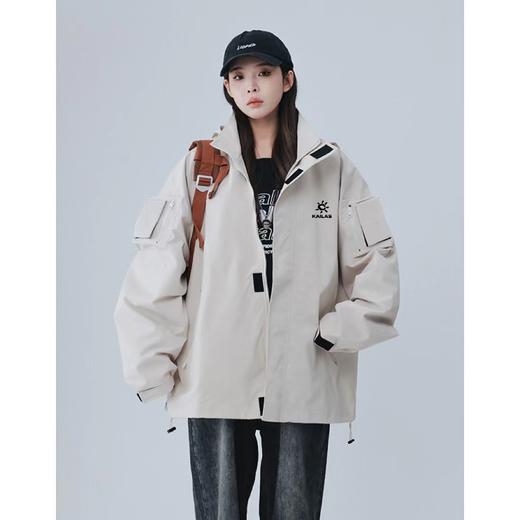 F040755男女同款透气印花logo户外登山服冲锋衣夹克外套 商品图7