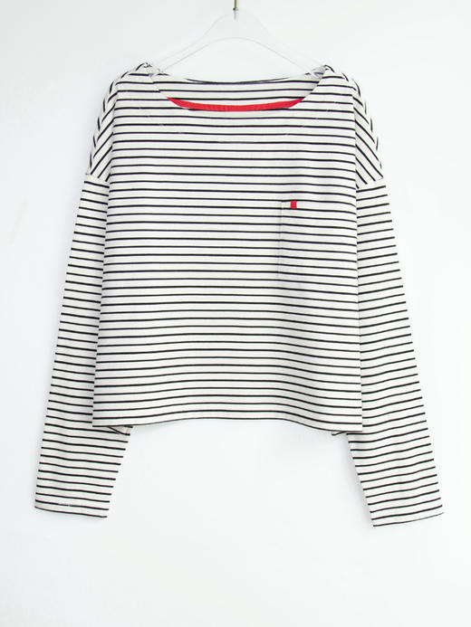 塞纳河·法式船型领条纹长袖T恤 商品图4