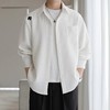 F040727春夏季新款简单大方柔软亲肤简约时尚运动休闲衬衫上衣 商品缩略图5