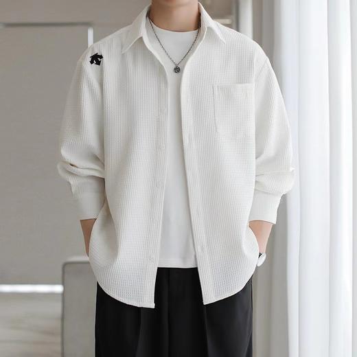 F040727春夏季新款简单大方柔软亲肤简约时尚运动休闲衬衫上衣 商品图5