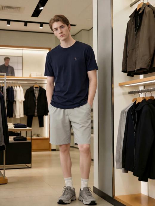 💧黑科技凉感面料，【NECHEER柏奥玛桑蚕丝圆领短袖T恤1319】NECHEER专柜同品质！ 含真实桑蚕丝，上身瞬间凉飕飕❄️ 版型微弹显瘦，塞进西裤里都不鼓包！ 商品图4