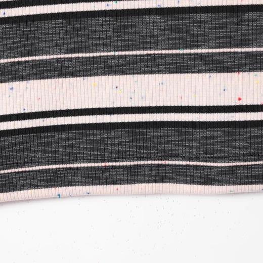 SDSA男装2026新款轻奢复古彩点条纹Polo衫撞色领抽绳下摆休闲短袖 商品图3