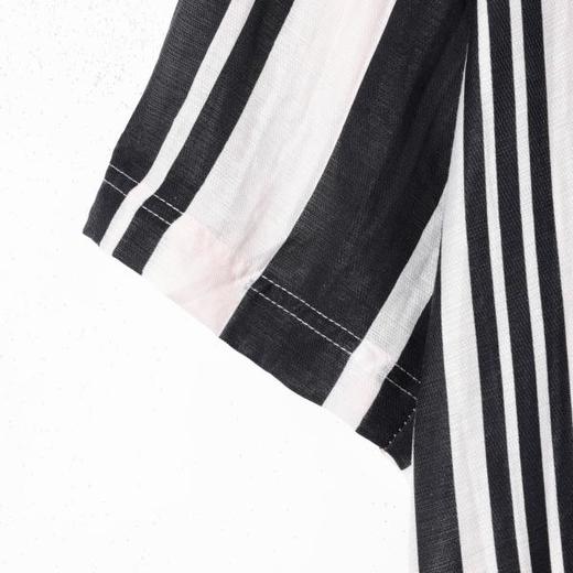 SDSA男装2026新款高贵轻奢简约撞色竖纹立领短袖衬衫百搭时尚上衣 商品图2