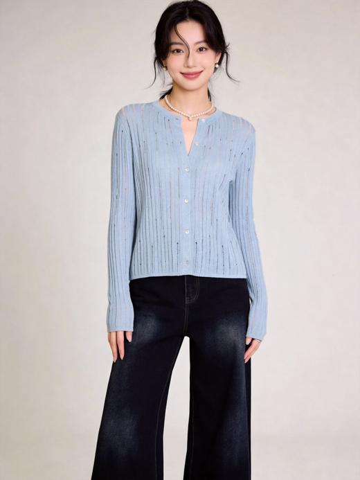 🍦挖到宝了！！🥳【子载记忆天丝亚麻开衫205-311】 谁懂啊！这件春夏天丝亚麻开衫直接把“空调穿在身上”🥶 ▫️天丝加持，柔滑触感像融化的冰淇淋 商品图1