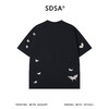 SDSA男装2026新款高贵轻奢国潮撞色蝴蝶刺绣设计圆短袖T恤百搭潮 商品缩略图4